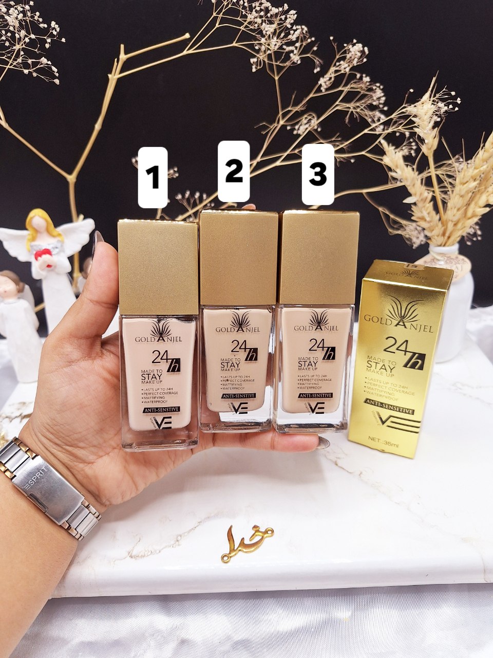 کرم پودر پرطرفدار میکاپ اورجینال گلد آنجل Gold Angel اصلی کد ۰۹۳۴