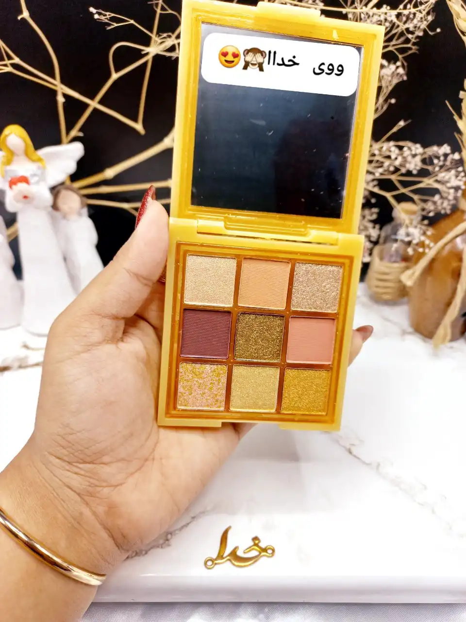 پالت سایه 9 رنگ طلا برند هدا بیوتی HUDABEAUTY