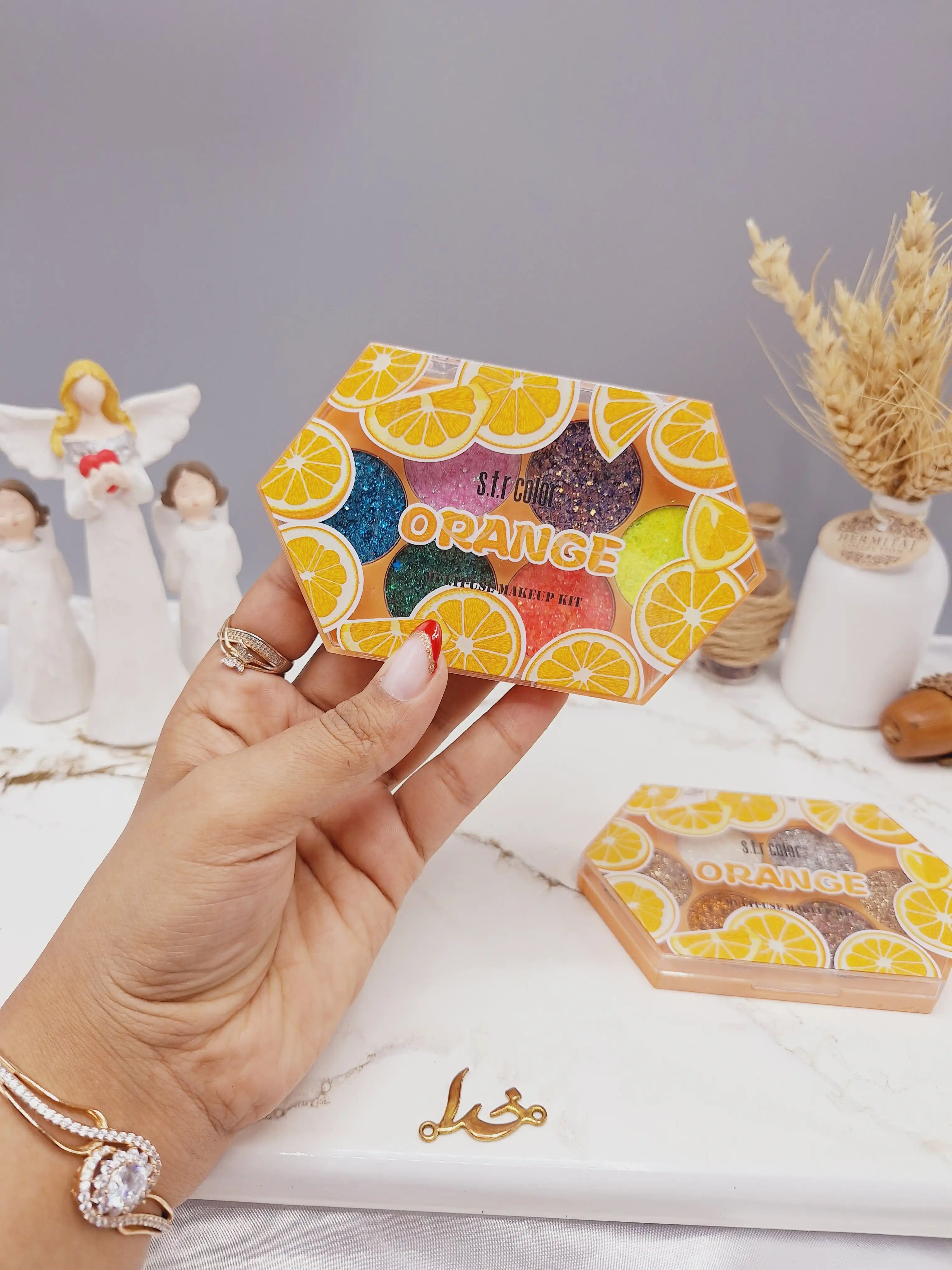 سایه چشم فوق العاده زیبا گلیتری 6عددی کد 7731