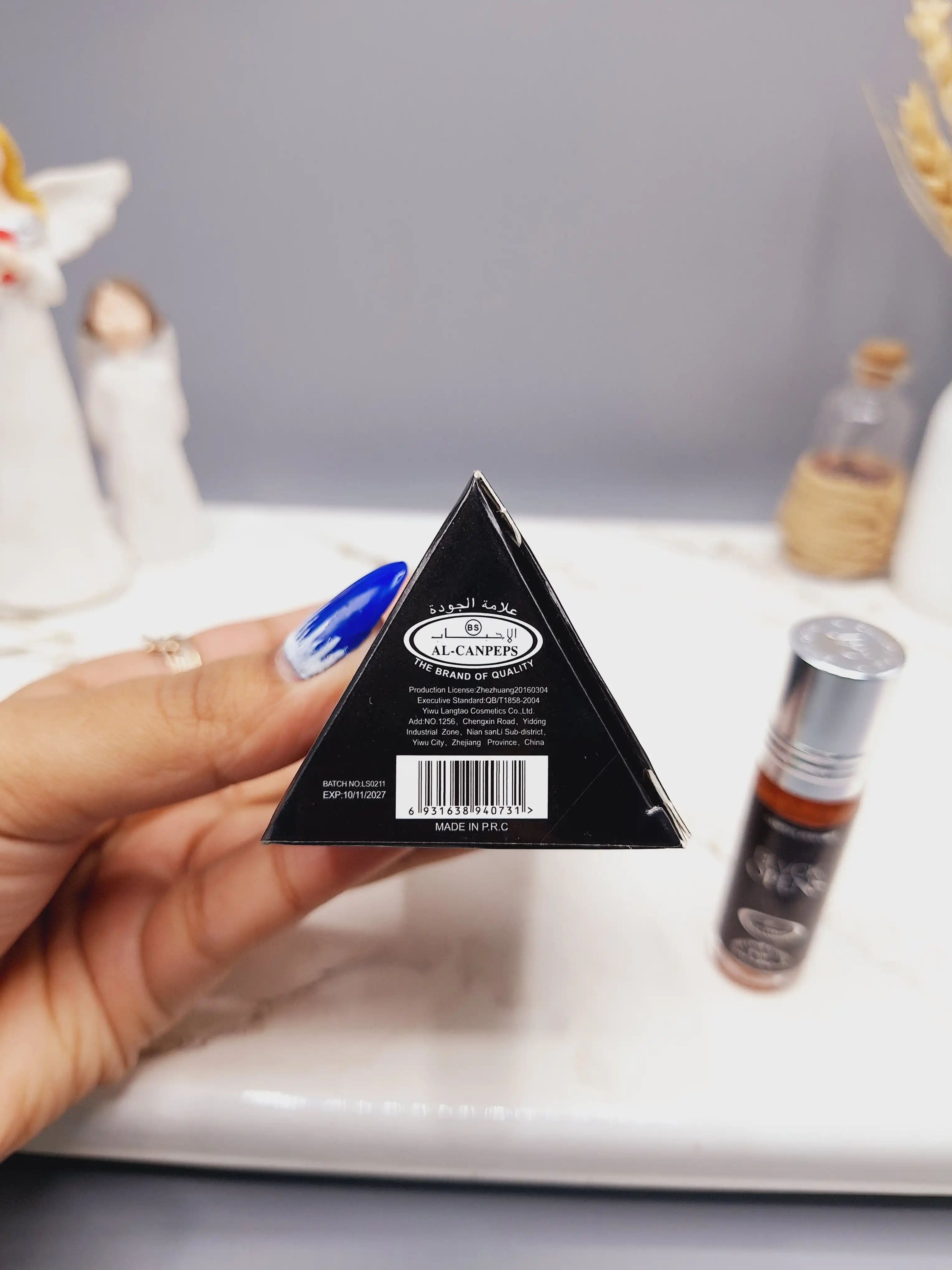 عطر 6 میل بدون الکل مدل BLVCK OPENS مردانه کد 692