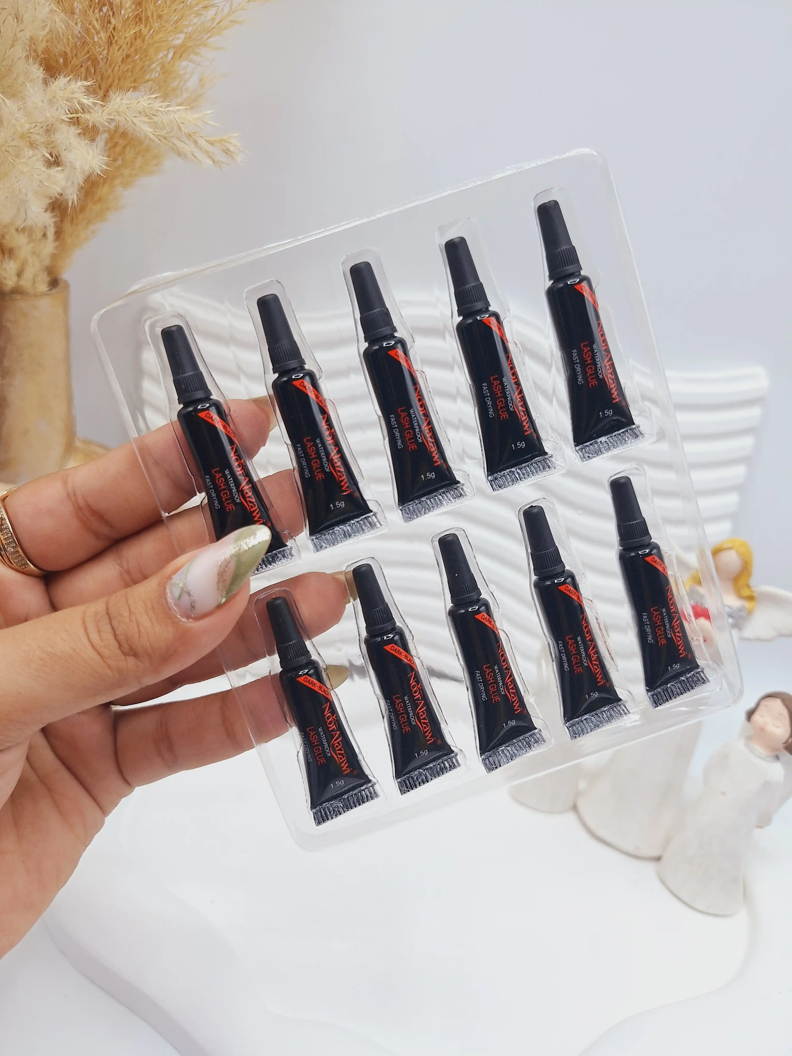 چسب مژه تکی برند Noor Alazawi حجم 1.5 گرم کد BX-3611 (کارتن مکعب)