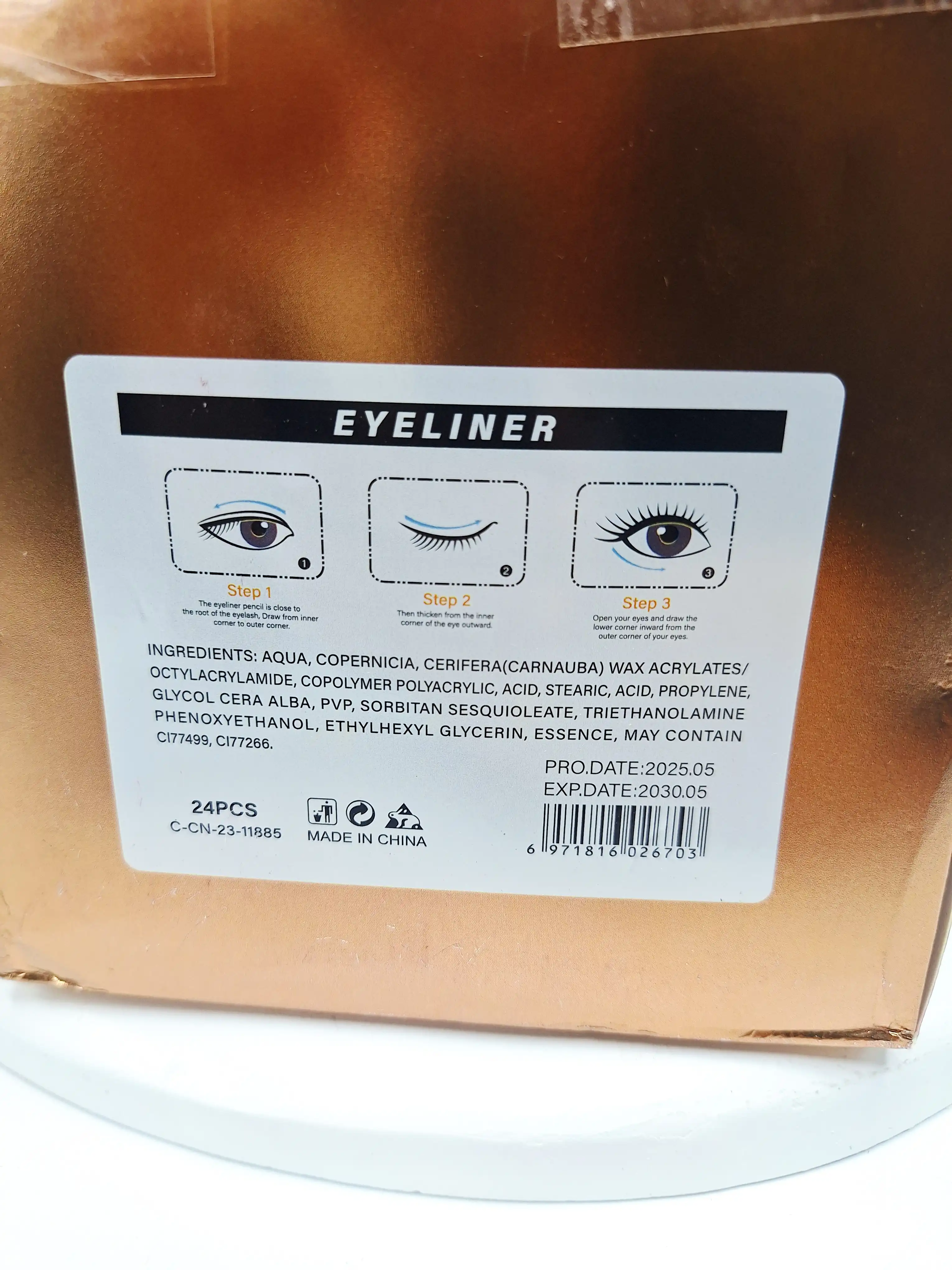 ست دو تایی خط چشم و مداد چشم مشکی برند شیگلم کد 6703
